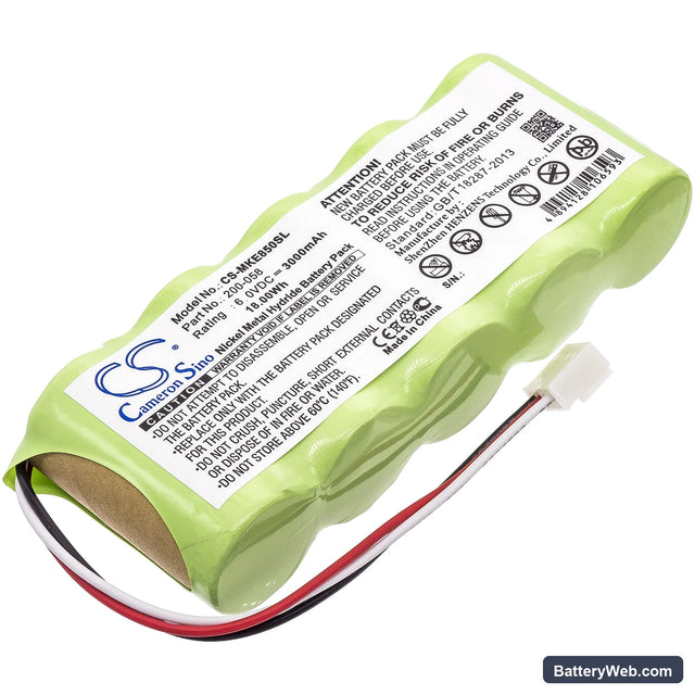 Panametrics Magna-Mike 8500 Replacement Battery, 6V, 3000mAh, Ni-MH 1