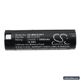 Milwaukee 2112-21 Replacement Battery, 3.6V, 3000mAh, Li-ion 3