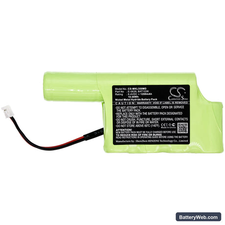 Micro Medical MicroLab MK8 Replacement Battery, 8.4V, 1200mAh, Ni-MH 3