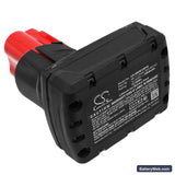 Milwaukee M12 Replacement Battery, 12V, 6000mAh, Li-ion 3