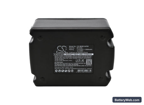 Milwaukee M14 Replacement Battery, 14.4V, 3000mAh, Li-ion 5