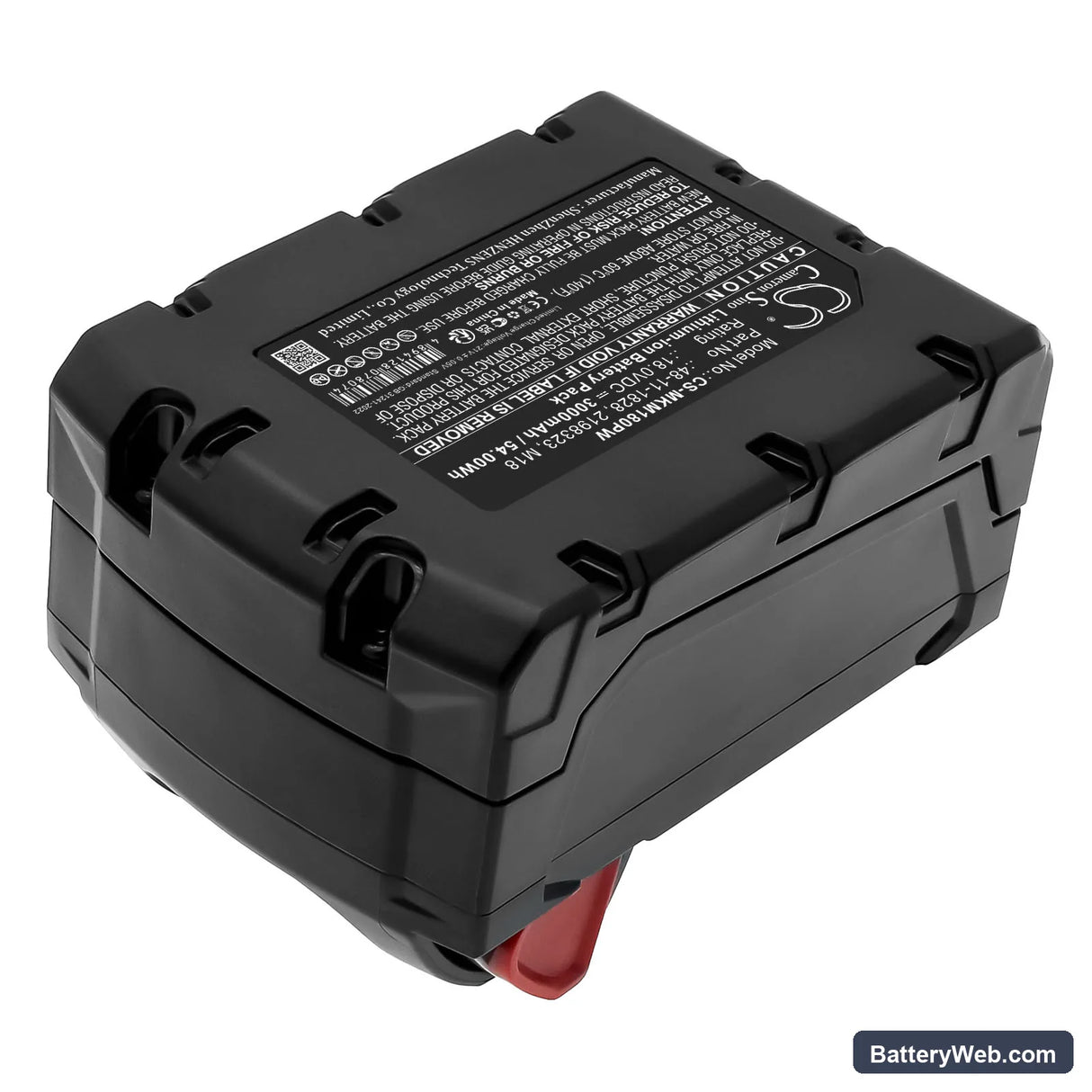 Berner BACAG Replacement Battery, 18V, 3000mAh, Li-ion 4