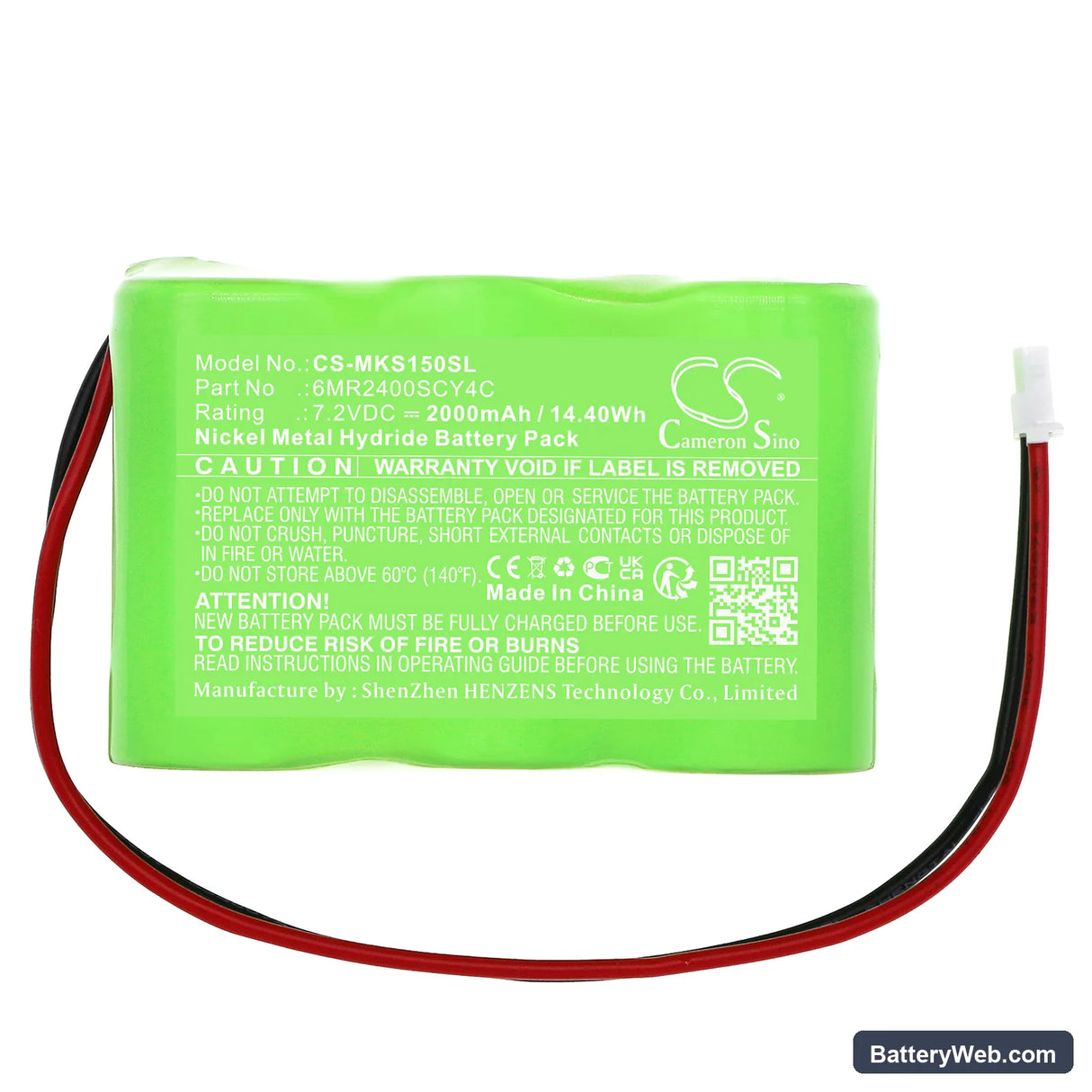 Kathrein MSK15 Replacement Battery, 7.2V, 2000mAh, Ni-MH 3