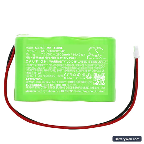 Kathrein MSK15 Replacement Battery, 7.2V, 2000mAh, Ni-MH 3