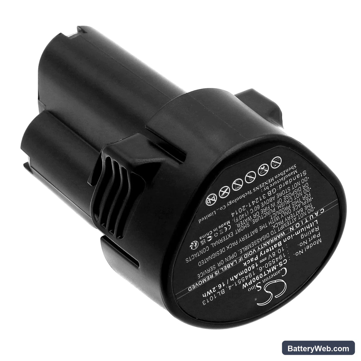 Makita CL102DZX Replacement Battery, 10.8V, 1500mAh, Li-ion 2