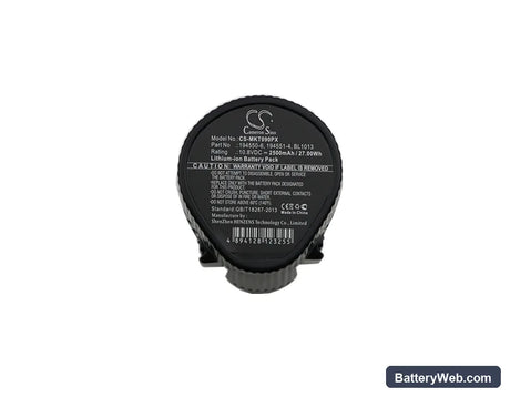 Makita CL102DZX Replacement Battery, 10.8V, 2500mAh, Li-ion 3