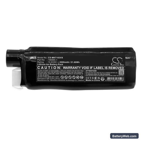 Makita CL103D Replacement Battery, 10.8V, 2000mAh, Li-ion 3