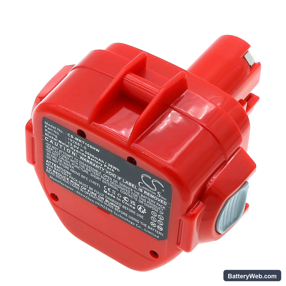 Makita 1050D Replacement Battery, 12V, 3000mAh, Ni-MH 3
