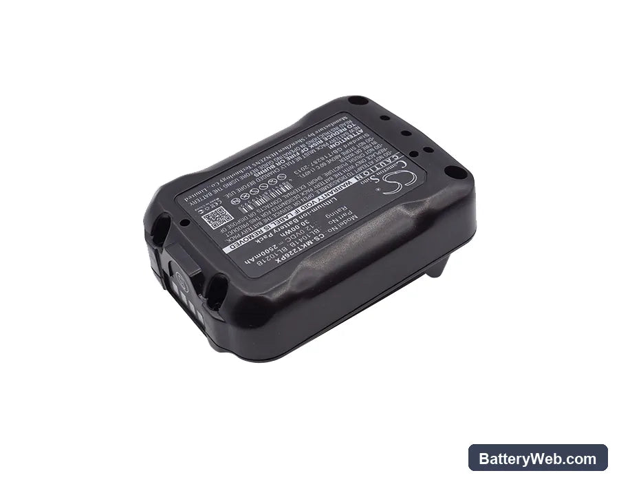 Makita 12V Max CXT Tool Replacement Battery, 12V, 2500mAh, Li-ion 4