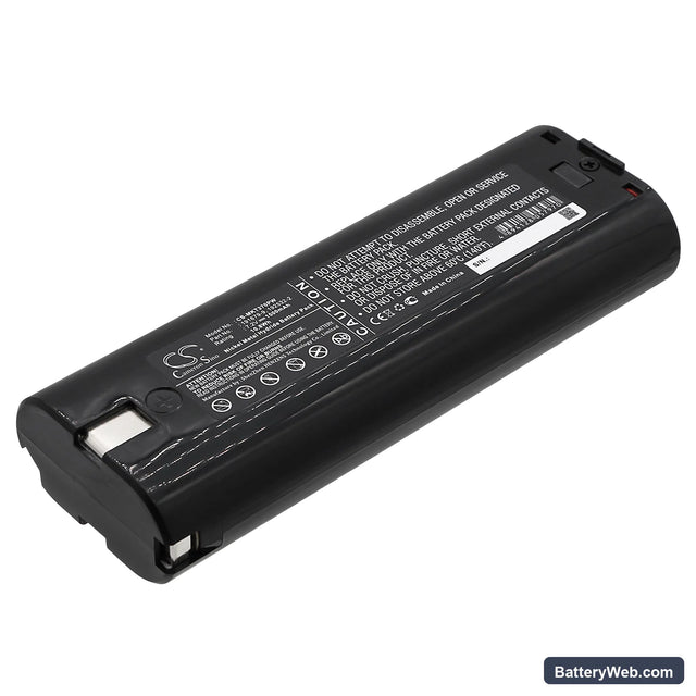 Makita 3700D Replacement Battery, 7.2V, 1500mAh, Ni-MH 1