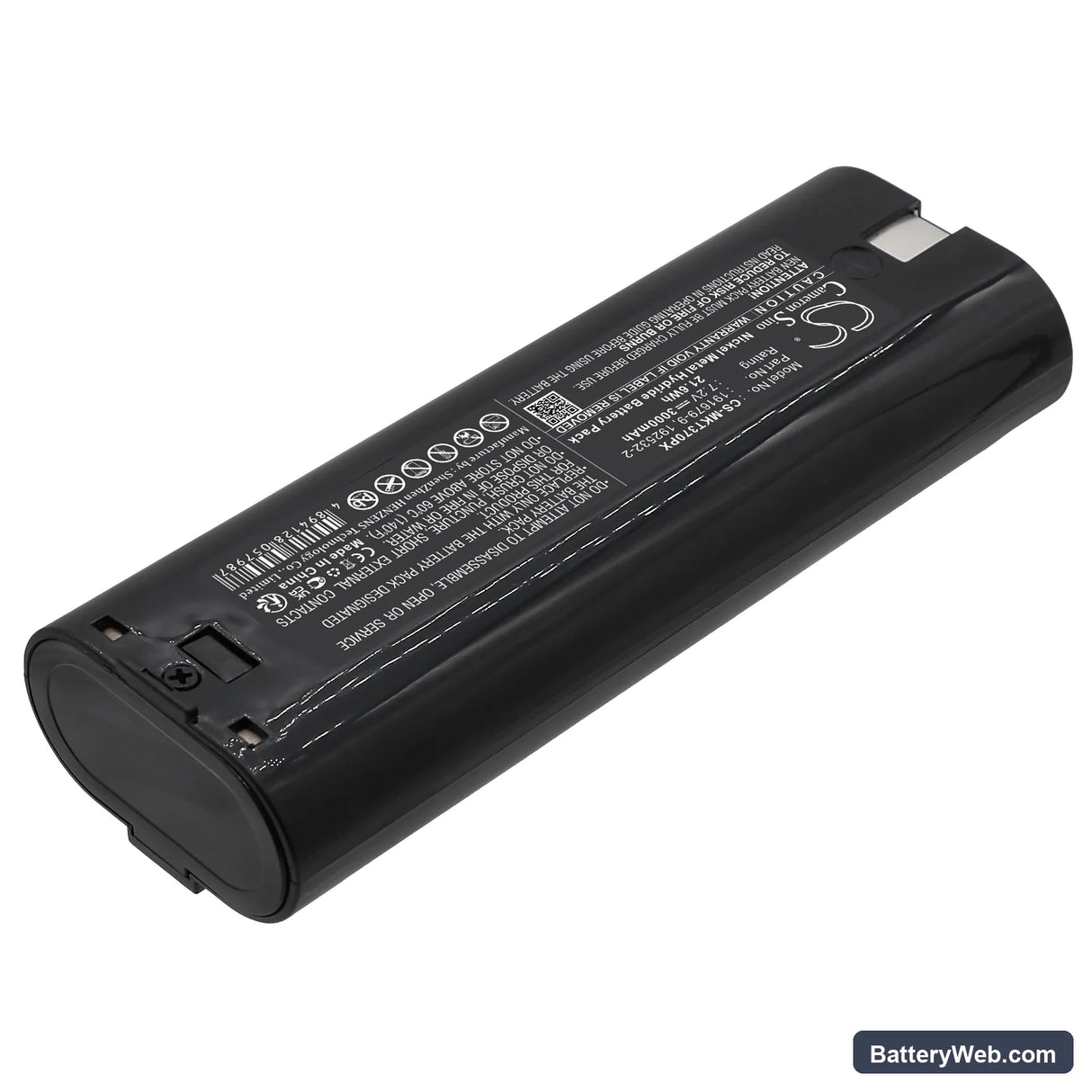 Makita 3700D Replacement Battery, 7.2V, 3000mAh, Ni-MH 2