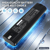 Makita 4093D Replacement Battery, 9.6V, 3000mAh, Ni-MH 7