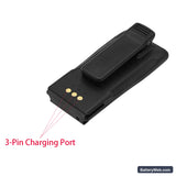 Motorola CP150 Replacement Battery, 7.2V, 1800mAh, Li-ion 6