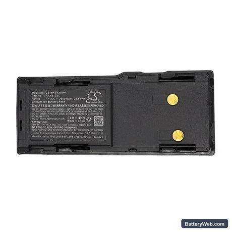 Motorola CP250 Replacement Battery, 7.4V, 3600mAh, Li-ion 5