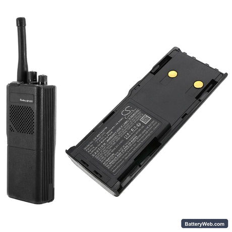 Motorola CP250 Replacement Battery, 7.4V, 3600mAh, Li-ion 6