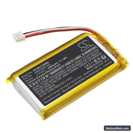 Meil​​ler Replacement Battery, 3.7V, 3000mAh, Li-Polymer 1