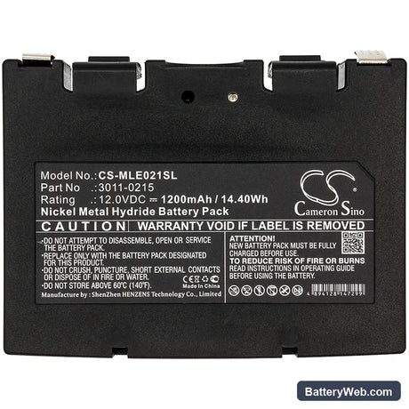 Minelab Eureka Gold Metal Detector Replacement Battery, 12V, 1200mAh, Ni-MH 3