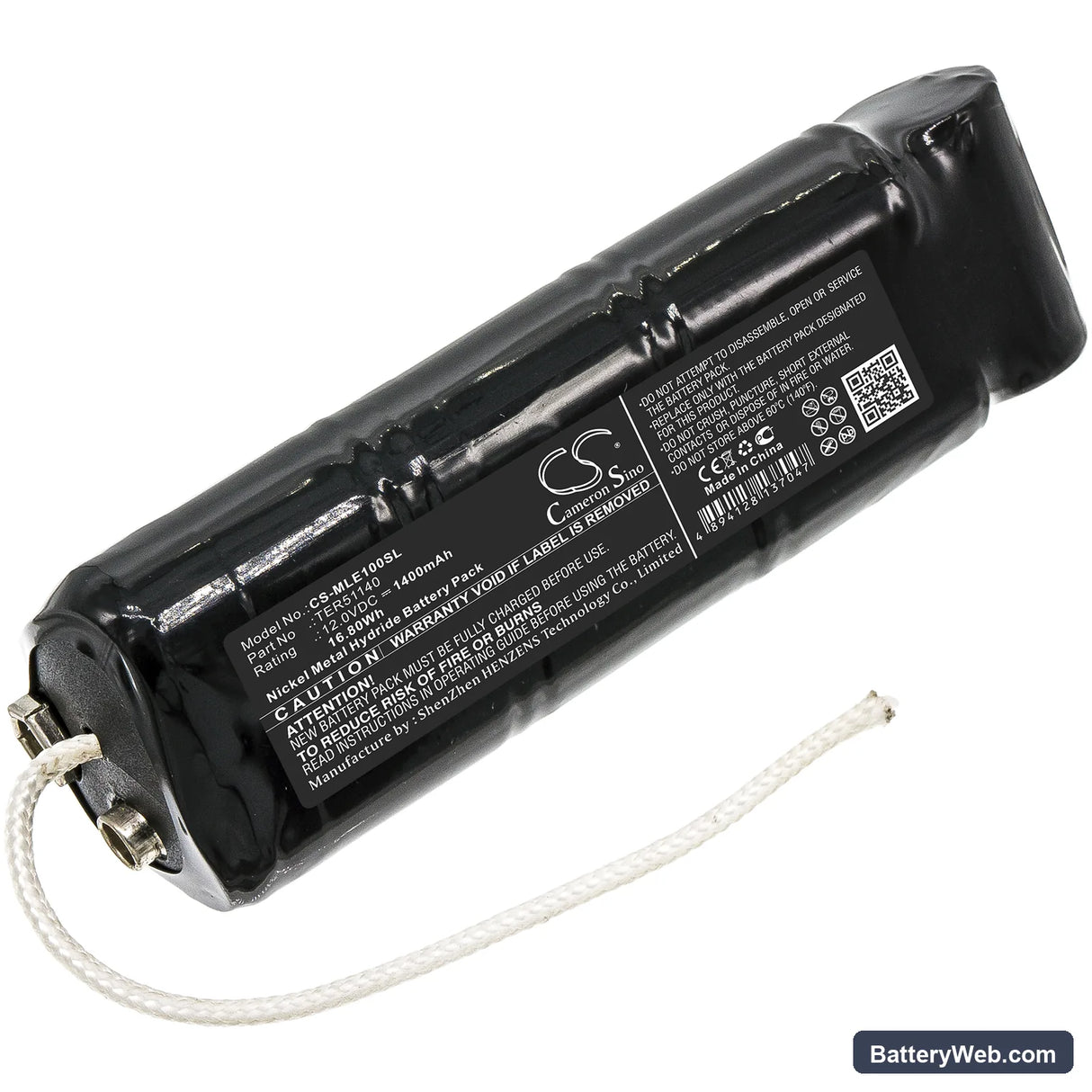 Minelab Excalibur 800 Metal Detector Replacement Battery, 12V, 1400mAh, Ni-MH 1