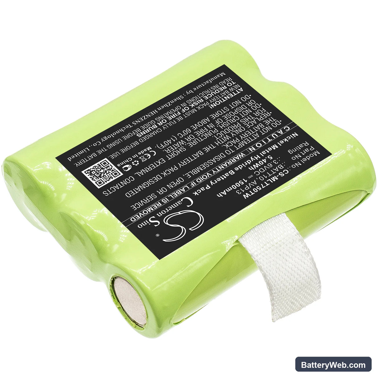 Midland T71 Replacement Battery, 3.6V, 1500mAh, Ni-MH 2