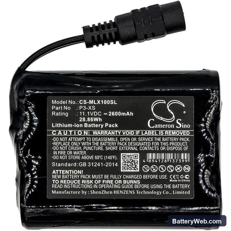 Minelab Sovereign XS Replacement Battery, 11.1V, 2600mAh, Li-ion 3