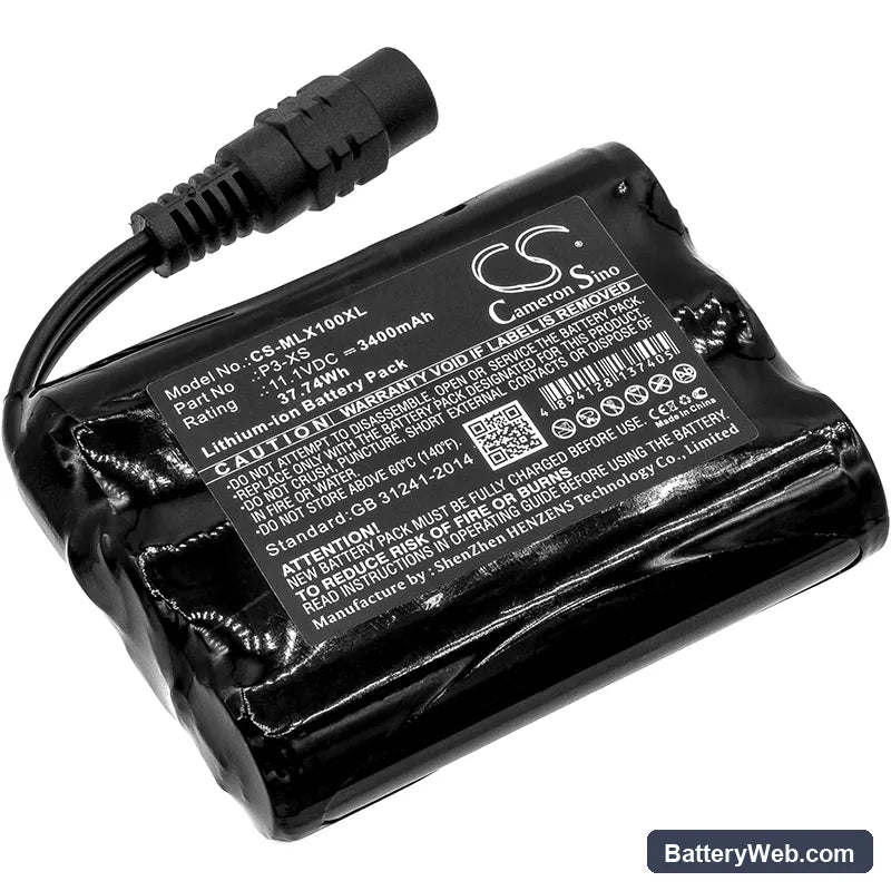 Minelab Sovereign XS Replacement Battery, 11.1V, 3400mAh, Li-ion 1