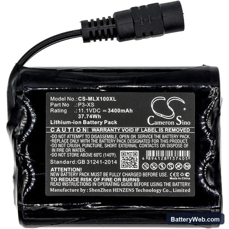 Minelab Sovereign XS Replacement Battery, 11.1V, 3400mAh, Li-ion 3