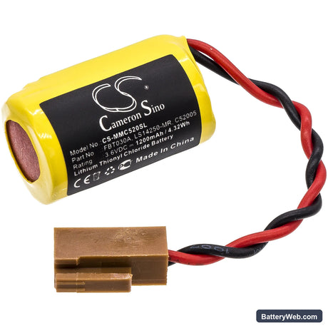 Fuji Electric MICREX-F Replacement Battery, 3.6V, 1200mAh, Li-SOCl2 1