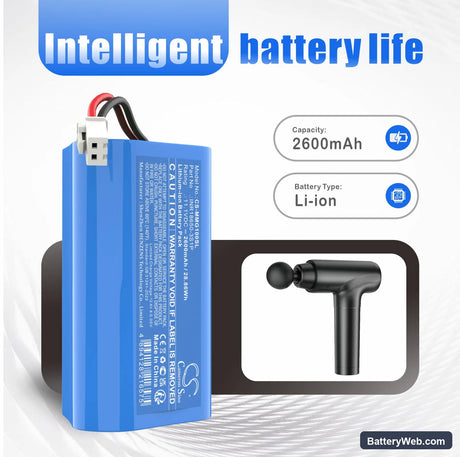 Muscle Massage Gun Replacement Battery, 11.1V, 2600mAh, Li-ion 7