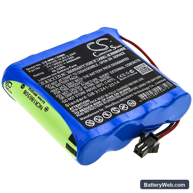 Million ML1500 Replacement Battery, 14.8V, 3400mAh, Li-ion 1