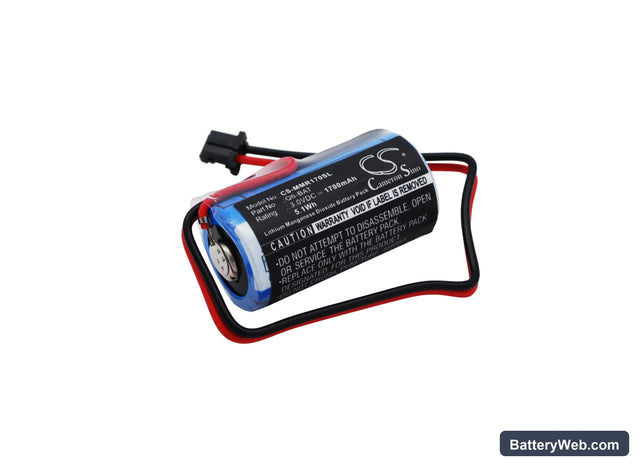 Mitsubishi Q02CPU Replacement Battery, 3V, 1700mAh, Li-MnO2 1