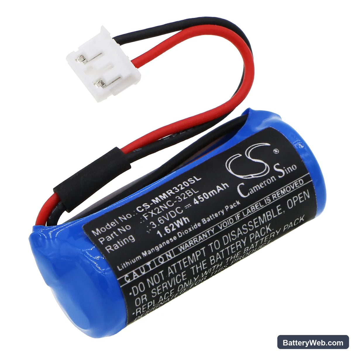 Philips Tables Surgigraphic 6000 Steris Replacement Battery, 3.6V, 450mAh, Li-MnO2 1