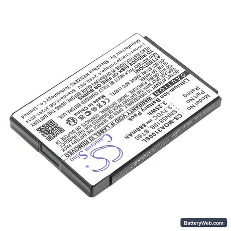 Motorola K1m Replacement Battery, 3.7V, 880mAh, Li-ion 2