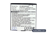 Sprint ADMIRAL Replacement Battery, 3.7V, 1300mAh, Li-ion 5