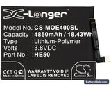 Motorola Moto E4 Plus Replacement Battery, 3.8V, 4850mAh, Li-Polymer 5