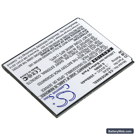 Motorola Moto E6 Replacement Battery, 3.8V, 2500mAh, Li-ion 2