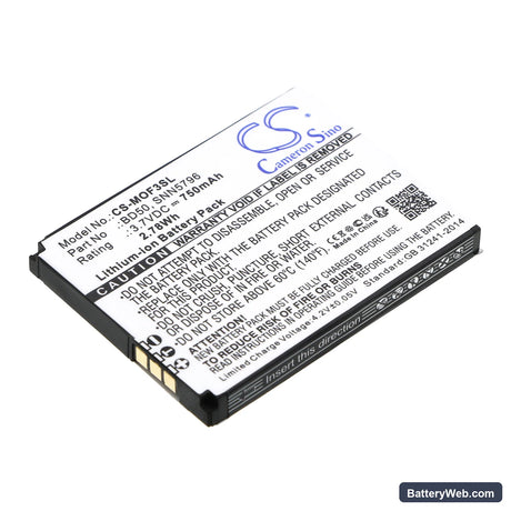 Motorola F3 Replacement Battery, 3.7V, 750mAh, Li-ion 1