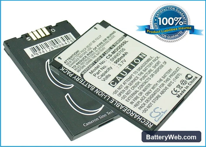 Motorola Nextel i205 Replacement Battery, 3.7V, 750mAh, Li-ion 1