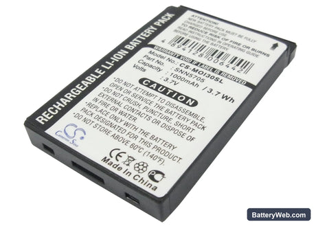 Motorola i870 Replacement Battery, 3.7V, 1000mAh, Li-ion 1