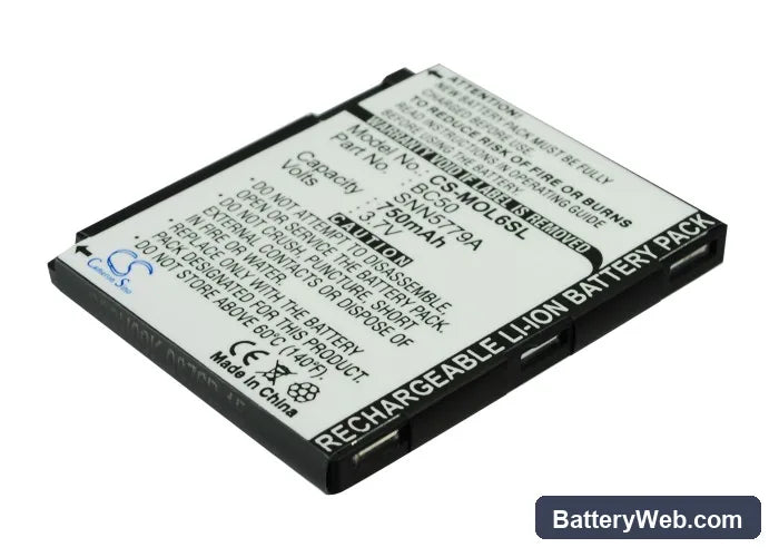 Motorola C261 Replacement Battery, 3.7V, 750mAh, Li-ion 3