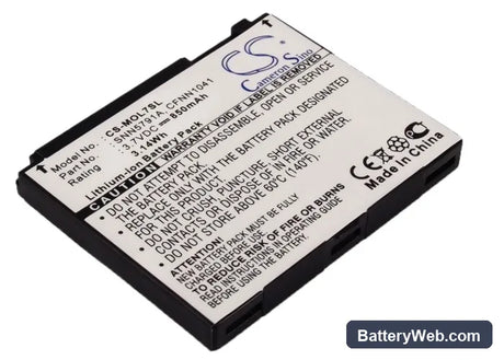 Motorola L7 Replacement Battery, 3.7V, 850mAh, Li-ion 1
