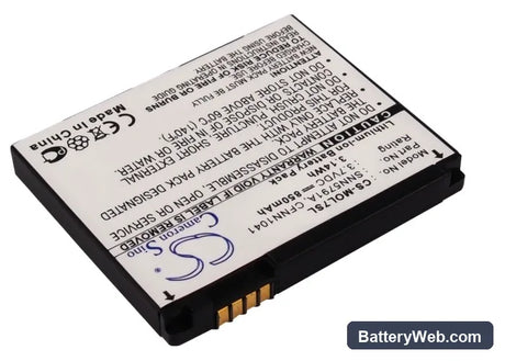 Motorola L7 Replacement Battery, 3.7V, 850mAh, Li-ion 2