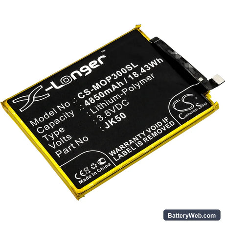 Motorola P30 Note Replacement Battery, 3.8V, 4850mAh, Li-Polymer 1