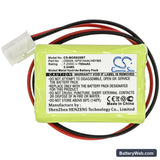 Infinite Prime WES Siren Replacement Battery, 7.2V, 700mAh, Ni-MH 3