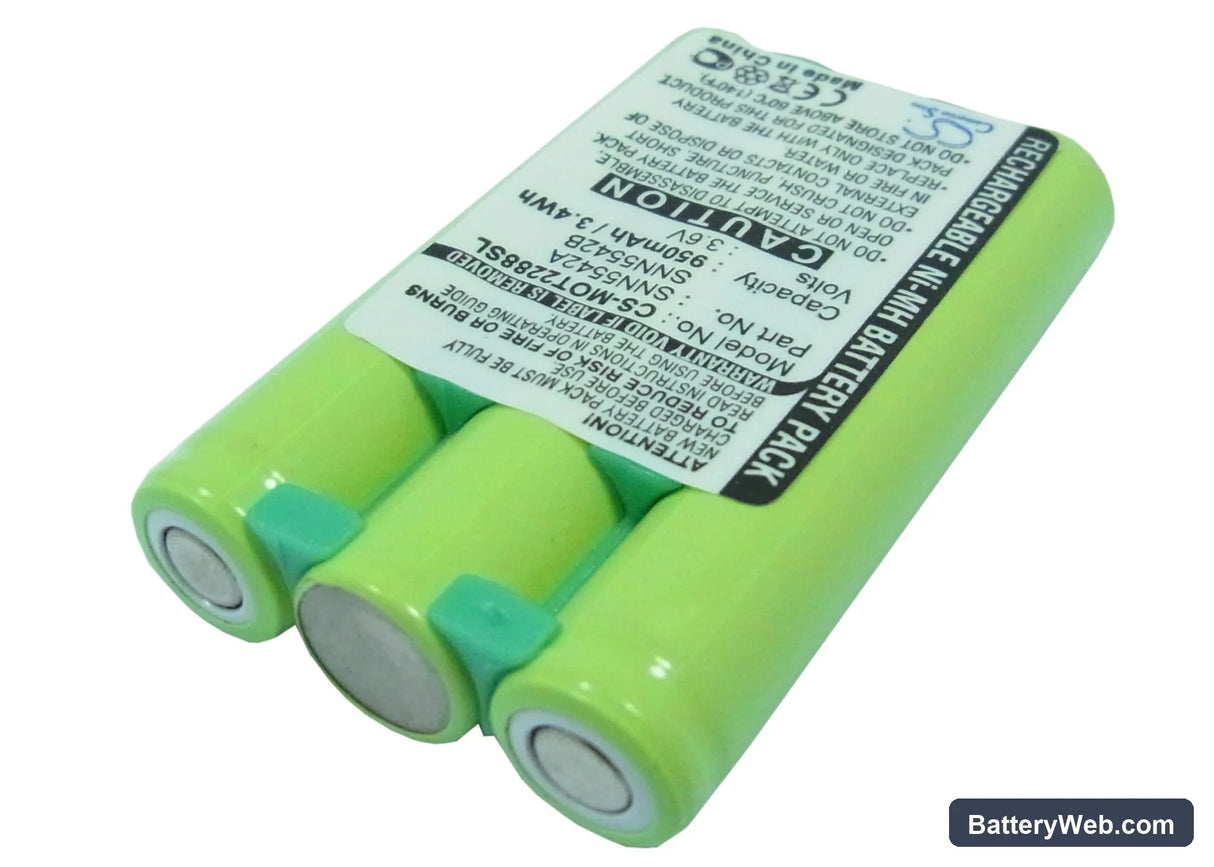 Motorola T2288 Replacement Battery, 3.6V, 800mAh, Ni-MH 2