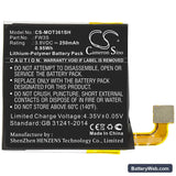 Motorola Moto 360 2nd Replacement Battery, 3.8V, 250mAh, Li-Polymer 3