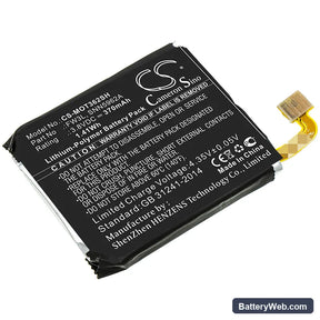 Motorola Moto 360 2nd 2015 Replacement Battery, 3.8V, 370mAh, Li-Polymer 1