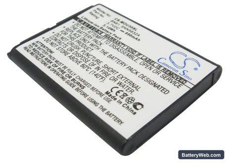Motorola Krave ZN4 Replacement Battery, 3.7V, 850mAh, Li-ion 1