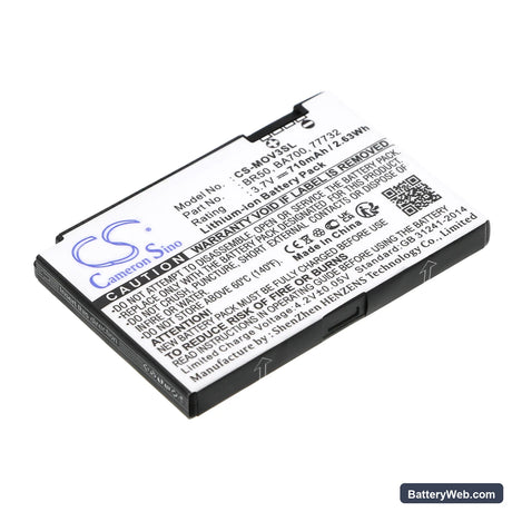 Motorola PEBL U6 Replacement Battery, 3.7V, 710mAh, Li-ion 1