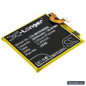 Motorola Moto X5 Replacement Battery, 3.85V, 2850mAh, Li-Polymer 1