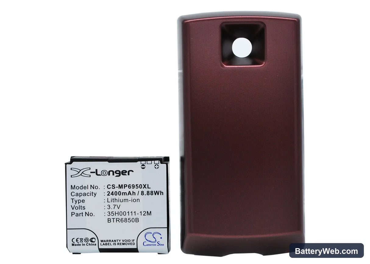 Sprint Diamond Pro Replacement Battery, 3.7V, 2400mAh, Li-ion 5